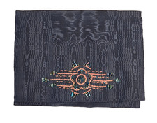 Hand-/Theatertäschchen Unikat Handarbeit Stoff Stickerei Perlen Vintage 19x15cm