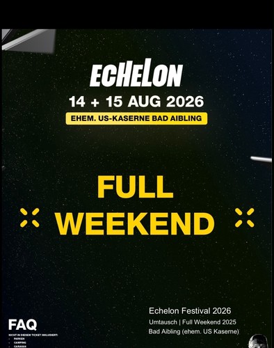 Echelon festival 2026 ticket - echelon,