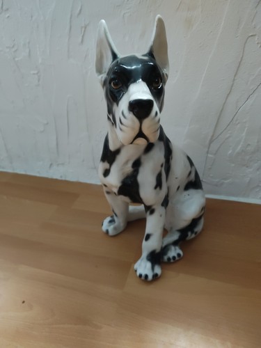 Porzellan deko hund - porzellan,