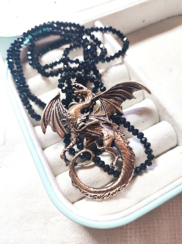 Bronze drachen lindwurm - bronze,