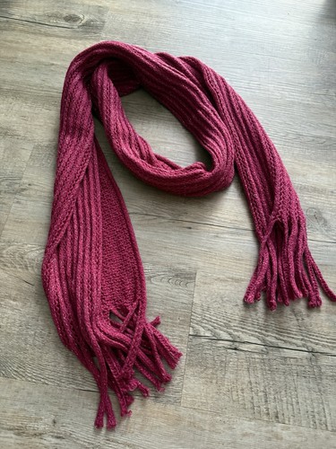 Schal strick bordeaux - strick, mit