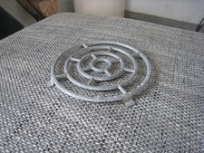 alter silberfarbener Untersetzer rund Alu Aluminium Frankreich 18 cm Durchmesser