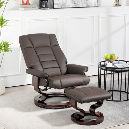 Homcom relaxsessel mit hocker - mit,
