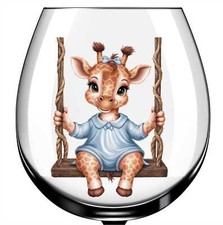 X12 Giraffe Schaukel Glas