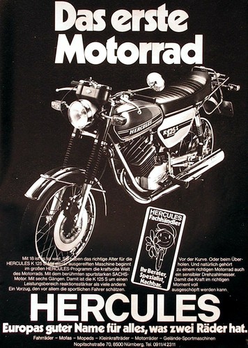 Hercules 125 werbung 1976 - k,