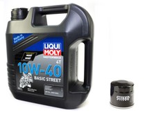 Motoröl Ölfilter SM134 Set LIQUI MOLY 10W-40 4 Liter für Yamaha Honda Kawasaki