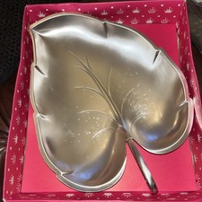 Versilberte Blattschale, Originalverpackung 