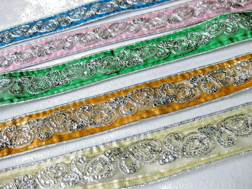Orientalische organza borte - orientalische, organza-borte