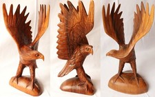 Holz Adler Vogel Figur