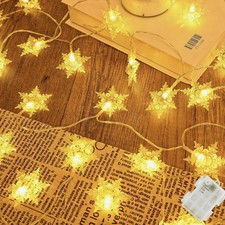 LED Schneeflocken Lichterkette
