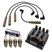 Zündkabel Zündspule Zündkerzen für 2.0 85kW ECOFUEL CNG LPG VW Caddy 2K Touran