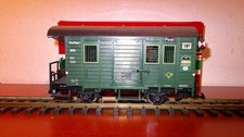 LGB beleuchteter grüner Postwagen LGB Nr. 30190 OVP (Metallachsen)