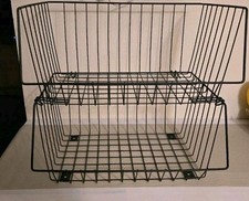 Regale 2tlg Box Set Aufbewahrung Gemüseregal stapelbar Korb Gitterbox Gemüse 