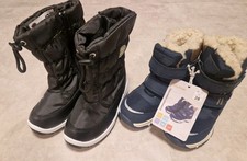 2 Paar Winter Schuhe, Schneeboots, wasserfest, Junge Gr. 28, Neu