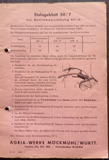 AGRIA  Spezial-Motormäher für Gras und Getreide Betriebsanleitung