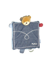 WIE NEU* Kaloo Bär Teddy Teddybär blau braun Schmusetuch Schnuffeltuch Handpuppe