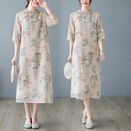 Damen kleid halbarm - kleid,