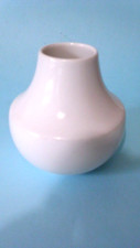 Heinrich Porzellan Vase weiss Glasiert Classic White Glazed Porcelain 8,5cm