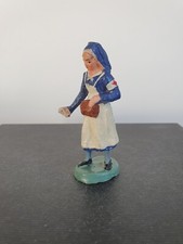 Elastolin Lineol Krankenschwester Tasche stehend Rot Kreuz Militär II. WK Masse 