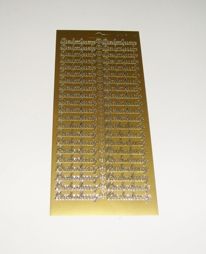 Sticker gold einladung - gold,
