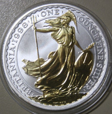 England 2 Pounds 1998 Silber 1 Oz ST-BU #F6306 "Britannia" Nur 2.000 Key Date