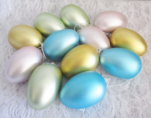 Kunststoff eier metallic - eier,