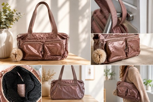 Kipling handtasche rosé - in,