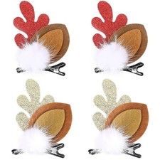 2 Pairs Christmas Hair Clips