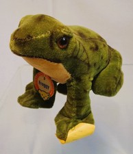 STEIFF Froggy, kleiner Frosch, Knopf Fahne Schild