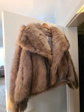 Eleganter Kunstpelz Mantel in