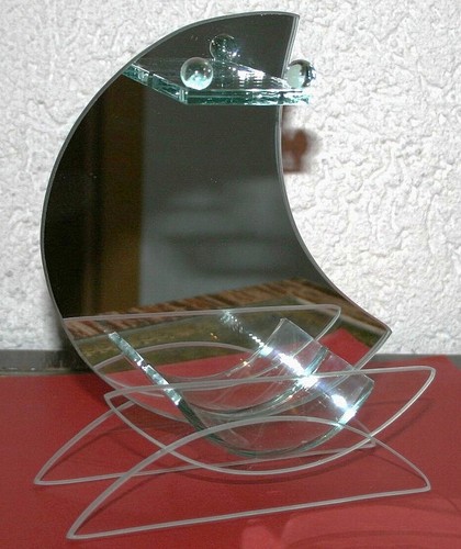 Glaspot halbmondform - glaspot,