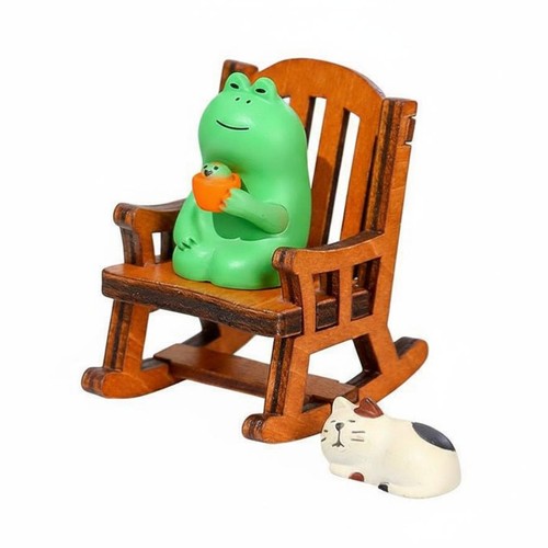 Frosch schaukelstuhl figur - frosch,