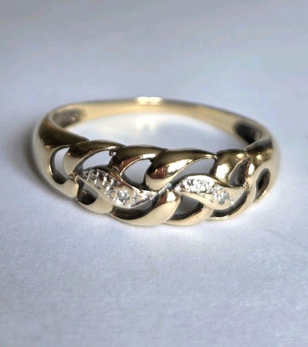Eleganter damenring 333er - eleganter,