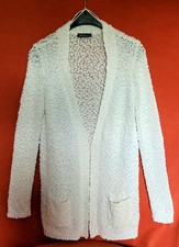 Damen lange Jacke offen Gr. 38/40 maschinell  gehäkelt
