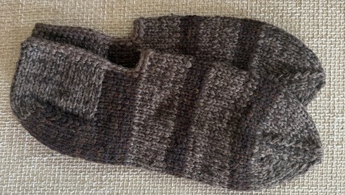 Handgestrickte hausschuhe - handgestrickte, gr