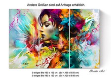 Leinwand Bild Frau Gesicht