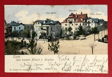 AK DRESDEN Weisser Hirsch 1900 Villa Bertha, Villa Aike und Villa Therese( 68100