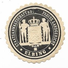 Y1910 siegelmarke elbing - y1910/,
