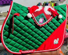 Weihnachten Set Rot/grün mit Weihnachtsmann Schabracke/Fliegenhaube Full VSS