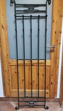 Garderobe Wandgarderobe Aus Metall mit 15 Haken Gebraucht 51x185cm Schwarz