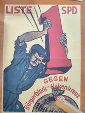 Liste 1 SPD +Wahlplakat der