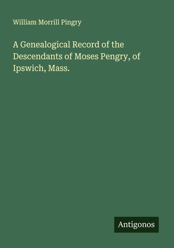 Genealogical record the - record, of