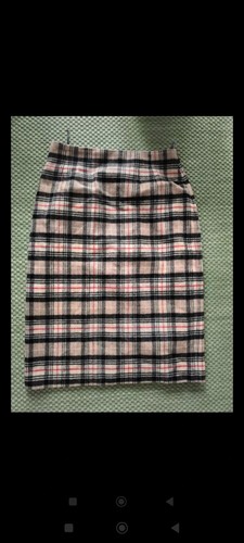 Karierter wollrock damen 100 - wollrock,