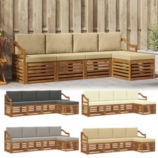 Sofagarnitur mit Kissen Hocker