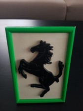 Ferrari Pferd Skulptur Schwarz