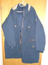 MANTEL JACKE PARKA  MIT KAPUZE s.OLIVER TRIANGLE BLAU GR 50 XXL