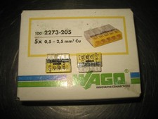 Neuware ! 100x WAGO 2273-205 COMPACT Dosenklemmen 5-Leiter 0,5 - 2,5 mm² Elektro
