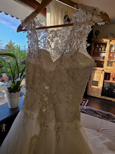 Linie brautkleid elfenbein - a-linie,