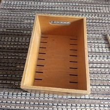 Karteikasten Aus Holz für Karteikarten Sammelbox, alt
