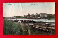 AK LANDSBERG an der Warthe 1913 Blick vom Wall Holzlager zur Stadt ( 161083